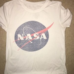 NASA cotton white t-shirt